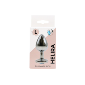 Plug bijou en aluminium bijou bleu Large HELIRA 